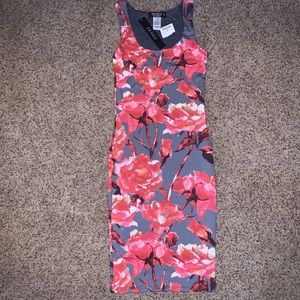 Floral body con dress